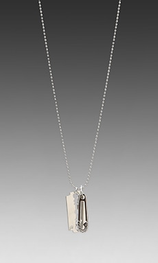 Alexander mcqueen razor hot sale blade necklace