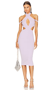 Product image of Michael Costello x REVOLVE Naomi Cut Out Knit Midi Dress. Click to view full details