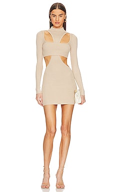 Product image of Michael Costello Tamra Knit Mini Dress. Click to view full details