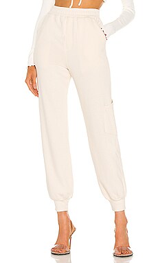 Michael Costello x REVOLVE Jogger Sweatpants in Ivory | REVOLVE