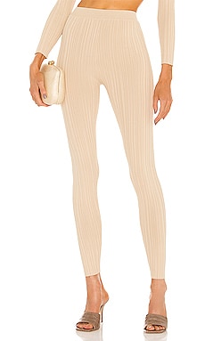 Product image of Michael Costello Knit Ribbed Leggings. Click to view full details