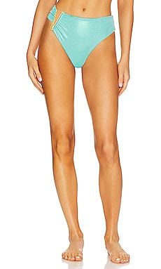 Hedy Mid Rise Bottoms In Aqua