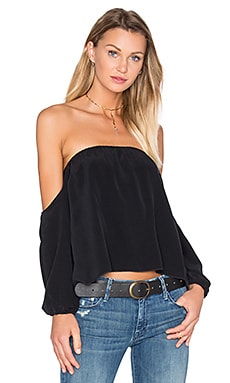 Skin Celaeno Organic Tube Top in Black