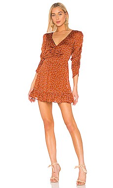 

Платье fancesca - Mes Demoiselles, Тёмно-оранжевый, В цветочек