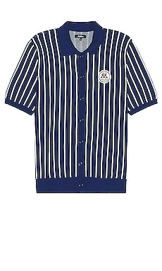 Parlay Striped Knit Shirt Malbon Golf