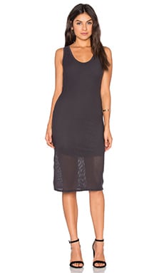 Michael Stars Racerback Midi Dress in Black