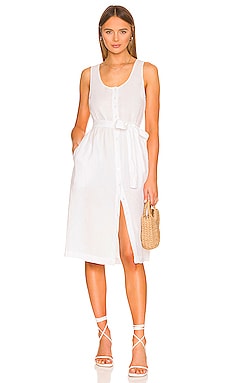 Michael Stars Lulu Button Down Dress in White from Revolve.com