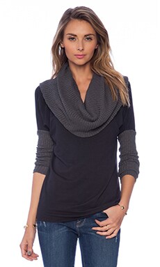 michael stars cowl neck sweater