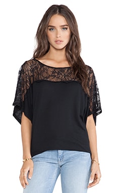 Michael Stars Off the Shoulder Dolman Top in Black | REVOLVE