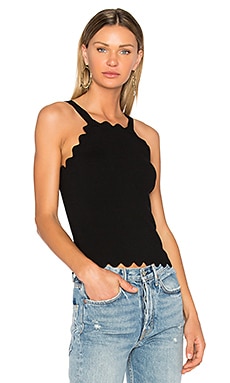 Milly store scallop top