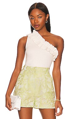 Ruffle One Shoulder Top MILLY $193 