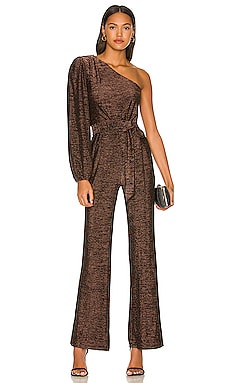 Product image of MINKPINK Imane One Shoulder Jumpsuit. Click to view full details