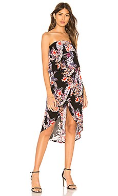 

Платье wild hibiscus - MINKPINK, Черный, Асимметричный подол