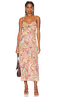 Sun becomes her wildflower cheap midi dress