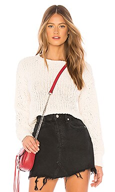 

Свитер knit - MINKPINK, Ivory, Вырез лодочкой