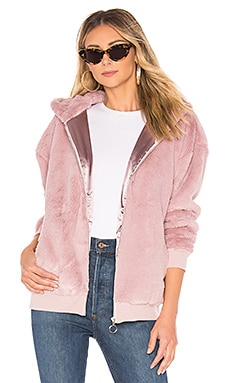 

Куртка fluffy faux fur hooded - MINKPINK, Фиолетовый, Искусственный мех