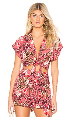 

Рубашка tropical islands - MINKPINK, Розовый, Рубашки