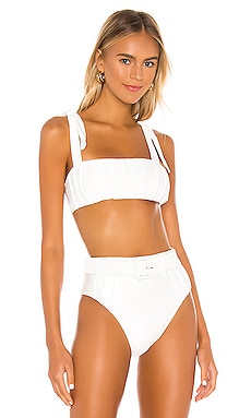 WeWoreWhat Vintage Bra Bikini Top in Off White