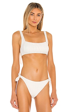 Constance Ruched Crop Bikini Top MINKPINK $30 