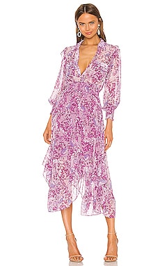 MISA Los Angeles Kaiya Dress in Lilac Floral | REVOLVE