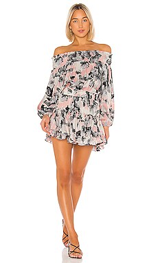 

Мини платье freesia - MISA Los Angeles, Белый, С открытым плечом