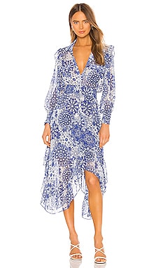 MISA Los Angeles X REVOLVE Kaiya Dress in Tile Print | REVOLVE