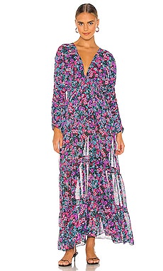 MISA Los Angeles Anouska Dress in Gemstone Floral | REVOLVE