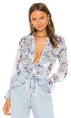 

Топ lilly - MISA Los Angeles, Фиолетовый, Длинные рукава