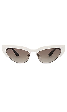 

Солнцезащитные очки catwalk style - Miu Miu, Белый, Солнцезащитные очки