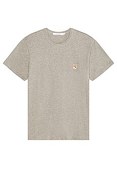 Product image of Maison Kitsune Fox Head Patch Classic Tee-Shirt. Click to view full details