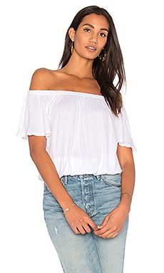 Michael Lauren Salvador Off the Shoulder Top in White | REVOLVE