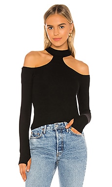 Cold shoulder cheap choker top