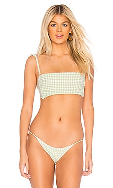 Shop for Montce Swim Silvana Ruffle Top in Vert Gingham at REVOLVE. 