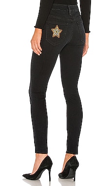 

Джинсы скинни high waisted looker - MOTHER, Черный