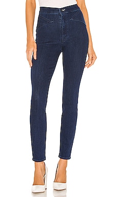 Hudson Jeans Barbara High Rise Super Skinny in Dark Sky