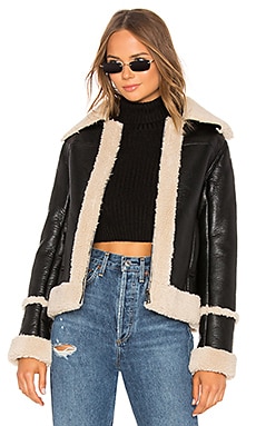 MOTHER The Boxy Zip Moto Faux Leather Jacket in Leader Of The Pack ...
