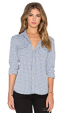 MOTHER All My Ex s Button Up in Blueberry REVOLVE