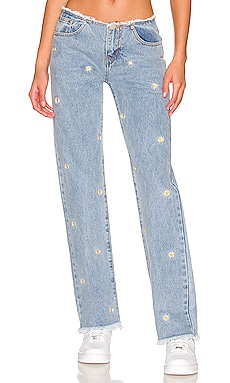 Angelina Daisy Distressed Jean MORE TO COME $55 