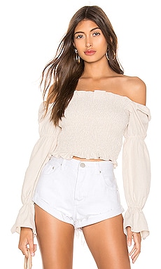 TOP AVEC SMOCKS ABIGAIL MORE TO COME $51 