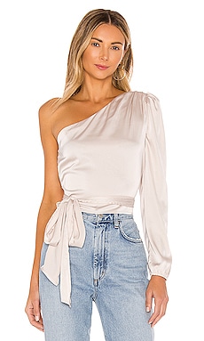 Product image of MORE TO COME Scottie One Shoulder Top. Click to view full details