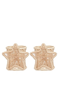 Set of 2 Star Shine Napkin Rings Mercedes Salazar