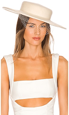 Boater Hat With Veil Hat Monrowe