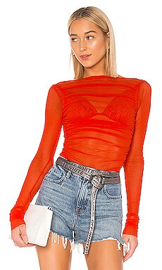 

Блузка ruched - MSGM, Красный, Блузки