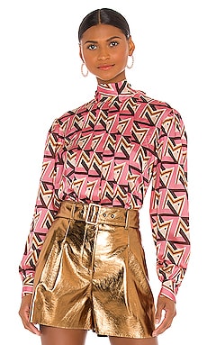 

Блузка geometric - MSGM, Розовый, Длинные рукава