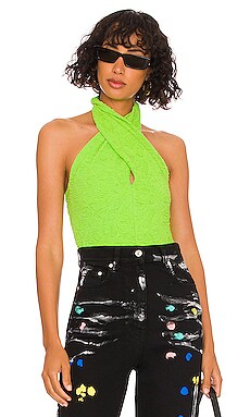 Product image of MSGM Twist Halter Top. Click to view full details