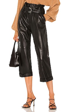 Dixon Leather Cropped Pant Marissa Webb $294 