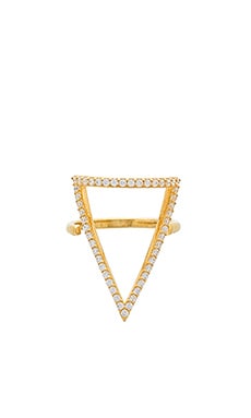 Product image of Natalie B Jewelry Ottoman Pave Bermuda Triangle Ring. Click to view full details