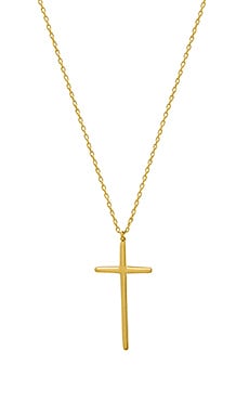 Natalie B Jewelry Donatella Cross Necklace In Gold 