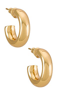 

Серьги-кольца rumi - Natalie B Jewelry, Металлический золотой, Золотой
