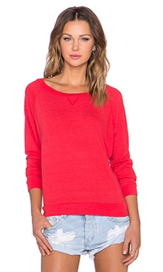 Nation LTD Raglan Sweatshirt in Flag Red | REVOLVE